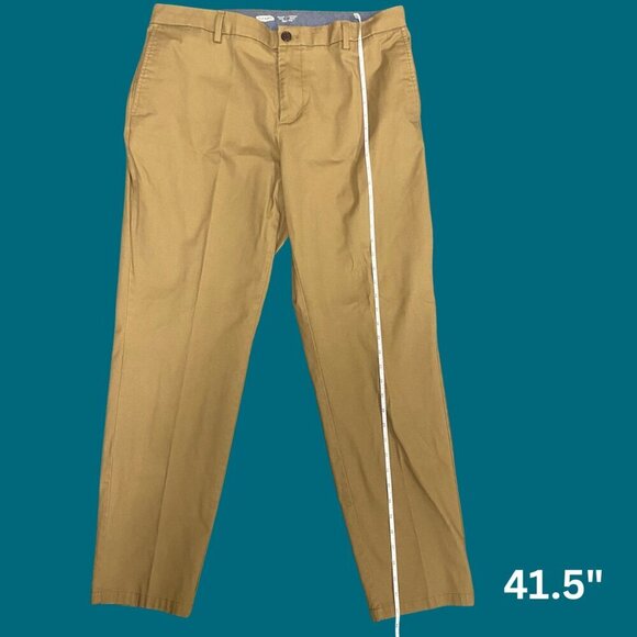 Old Navy Athletic Taper Khaki Chinos | Built-In Flex | Size 38x32 - Picture 4 of 8